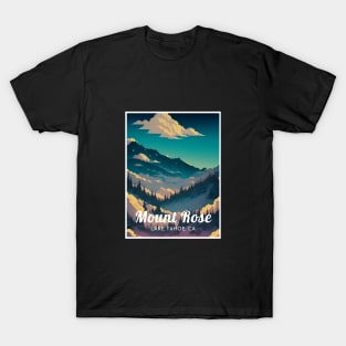 Mount Rose Lake Tahoe California Ski T-Shirt